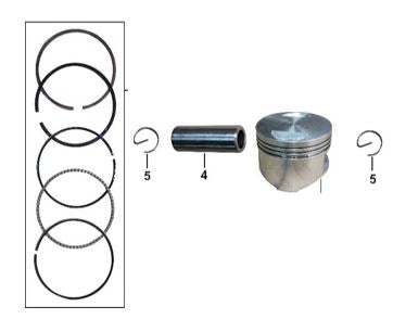 RS7 Piston Seti (125 CC Sct) - Voltapar